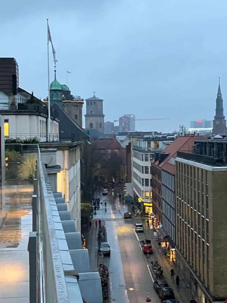Udsigt fra Filmtaget til Rundetårn